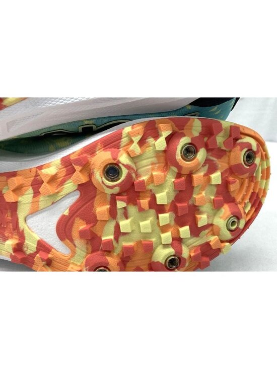 Hoka One Running Shoes Men\'s Sz 10 Vibrant Yellow Blue Spiked Sole Cleats main image 6
